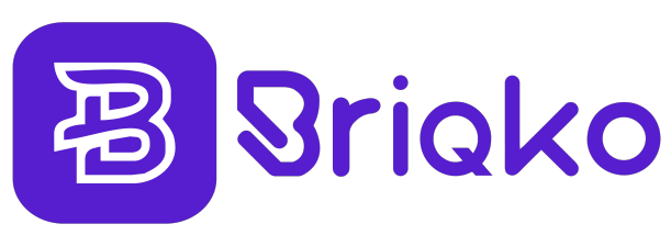 Briqko blue logo